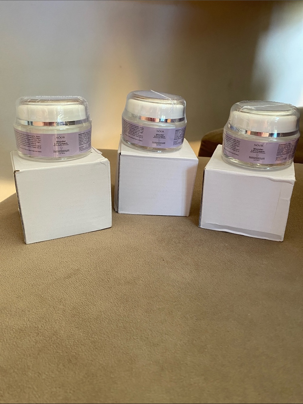 Hydrating Face Moisturizer — White Jar with Lavender Label